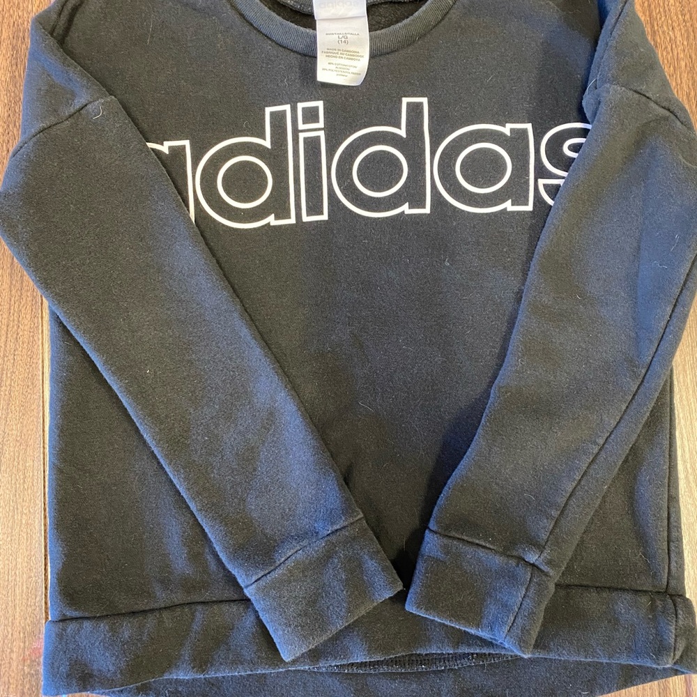 Girls Adidas Black Sweater